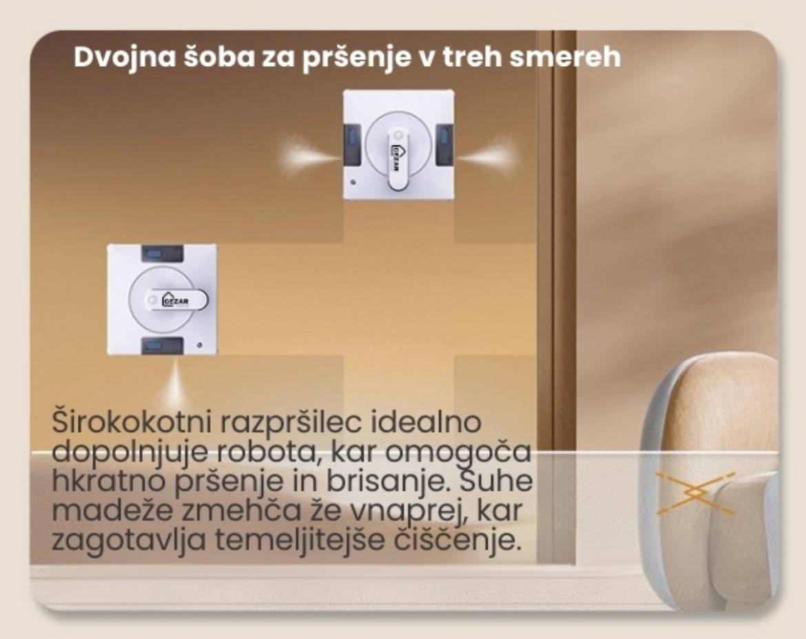 Robotski čistilec oken Cezar Home - slika 3